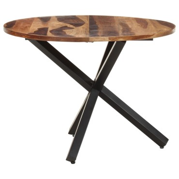 vidaXL Τραπεζαρία 100x100x75cm Ξύλο Ακακίας & Μελί Φινίρισμα 1 τεμ.