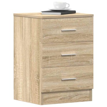 vidaXL Κομοδίνο Χρώμα Sonoma Δρυς 38x35x56cm από Επεξ. Ξύλο 1 τεμ.