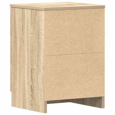 vidaXL Κομοδίνο Χρώμα Sonoma Δρυς 38x35x56cm από Επεξ. Ξύλο 1 τεμ.