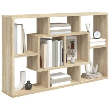 vidaXL Ραφιέρα Τοίχου Sonoma Δρυς 85x16x52,5cm Επεξεργασμένο Ξύλο 1 τεμ.