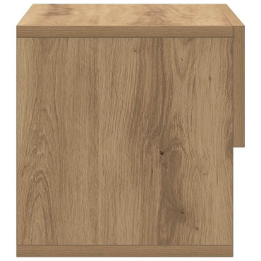 vidaXL Κομοδίνο Επιτοίχιο Καφέ Δρυς 46x29,5x30cm 1 τεμ.