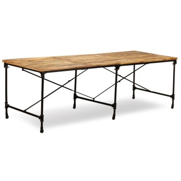 vidaXL Τραπεζαρία από Μασίφ Ξύλο Μάνγκο 240x90x76cm 1 τεμ.