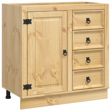 vidaXL Ντουλαπιού (Cabinet) SKI Μέλι Καφέ 80x46x81 εκ