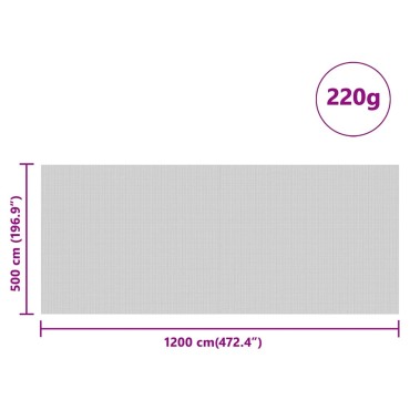 vidaXL Κάλυμμα σιλό Πράσινο 12 x 5 μ HDPE