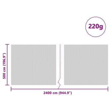 vidaXL Κάλυμμα σιλό Πράσινο 24 x 5 μ HDPE