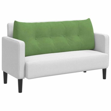 vidaXL Μαξιλάρι Πλάτης Ανοιχτό Πράσινο 120 x 24 x 50 εκ Βελούδο