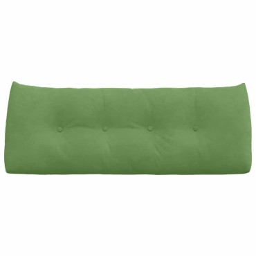 vidaXL Μαξιλάρι Πλάτης Ανοιχτό Πράσινο 120 x 24 x 50 εκ Βελούδο