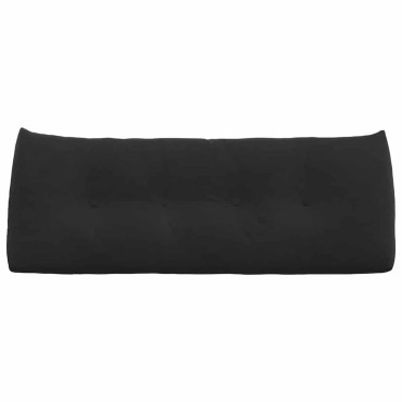 vidaXL Μαξιλάρι Πλάτης Μαύρο 120 x 24 x 50 εκ Βελούδο