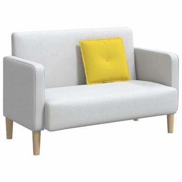 vidaXL Μαξιλάρι Πλάτης Απαλό Κίτρινο 50 x 19 x 45 cm ύφασμα