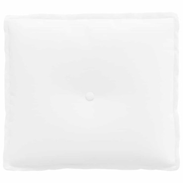 vidaXL Μαξιλάρι Πλάτης Λευκό 50 x 19 x 45 εκ ύφασμα