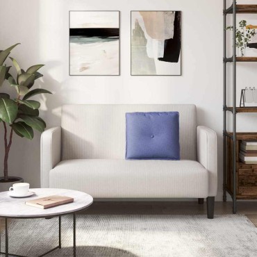 vidaXL Μαξιλάρι Πλάτης Μπλε τζην 50 x 19 x 45 εκ ύφασμα