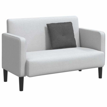vidaXL Μαξιλάρι Πλάτης Σκούρο Γκρι 50 x 45 εκ. Υφασμάτινο Κορντουρά