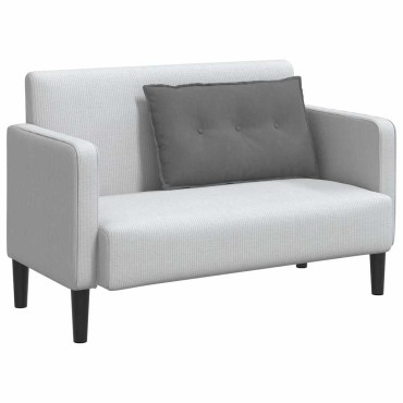 vidaXL Μαξιλάρι Πλάτης Σκούρο Γκρι 80 x 50 cm Ύφασμα Μικροΐνας