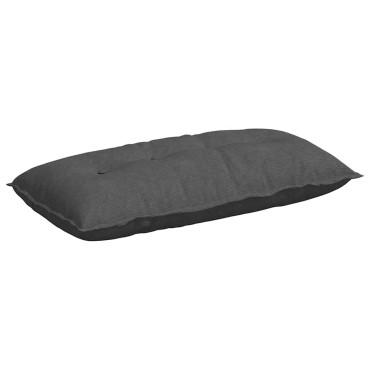 vidaXL Μαξιλάρι Πλάτης Σκούρο Γκρι 100 x 50 cm Υφασμάτινο Κορντουρά
