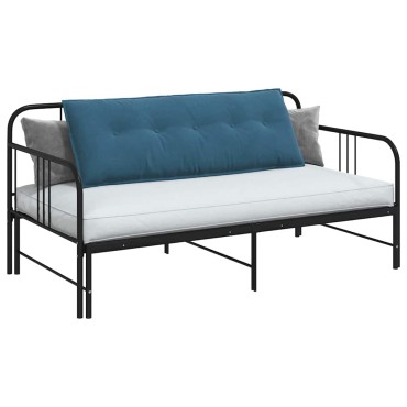 vidaXL Μαξιλάρι Πλάτης Μπλε 140 x 50 cm Υφασμάτινο Κορντουρά