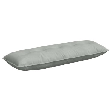 vidaXL Μαξιλάρι Πλάτης Ανοιχτό γκρι 140 x 50 cm Υφασμάτινο Κορντουρά