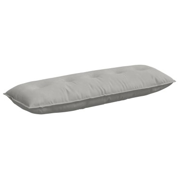 vidaXL Μαξιλάρι Πλάτης Ανοιχτό γκρι 140 x 50 cm Ύφασμα Μικροΐνας