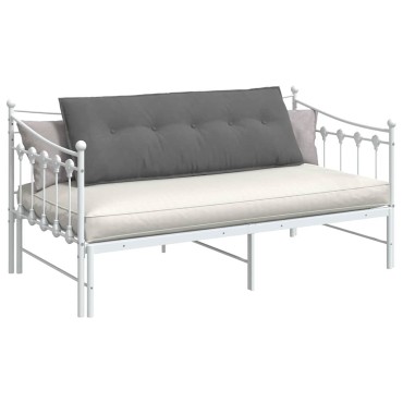 vidaXL Μαξιλάρι Πλάτης Σκούρο Γκρι 140 x 50 cm Ύφασμα Μικροΐνας