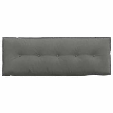 vidaXL Μαξιλάρι Πλάτης Σκούρο Γκρι 140 x 50 cm Ύφασμα Μικροΐνας