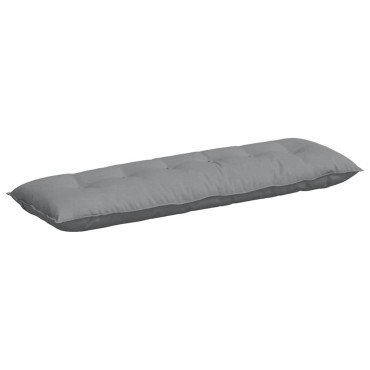 vidaXL Μαξιλάρι Πλάτης Ανοιχτό γκρι 160 x 19 x 50 εκ ύφασμα