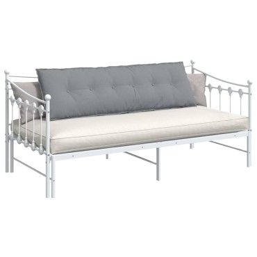 vidaXL Μαξιλάρι Πλάτης Ανοιχτό γκρι 160 x 19 x 50 εκ ύφασμα