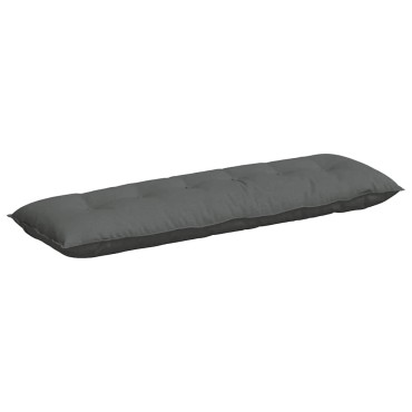 vidaXL Μαξιλάρι Πλάτης Σκούρο Γκρι 160 x 19 x 50 εκ ύφασμα