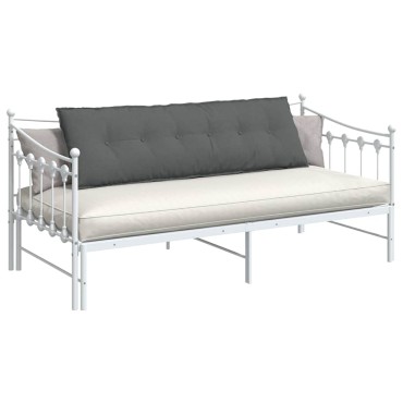vidaXL Μαξιλάρι Πλάτης Σκούρο Γκρι 160 x 19 x 50 εκ ύφασμα