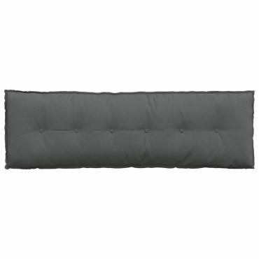vidaXL Μαξιλάρι Πλάτης Σκούρο Γκρι 160 x 19 x 50 εκ ύφασμα