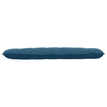 vidaXL Μαξιλάρι Πλάτης Μπλε 160 x 50 cm Υφασμάτινο Κορντουρά