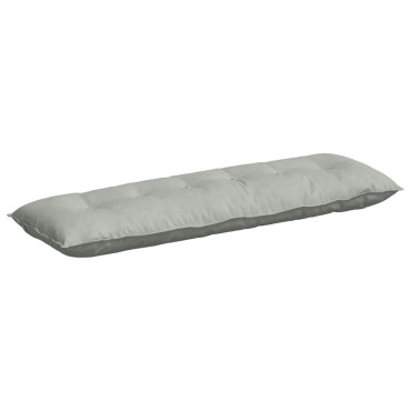 vidaXL Μαξιλάρι Πλάτης Ανοιχτό γκρι 160 x 50 cm Υφασμάτινο Κορντουρά