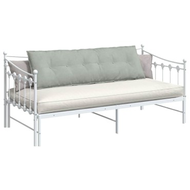 vidaXL Μαξιλάρι Πλάτης Ανοιχτό γκρι 160 x 50 cm Υφασμάτινο Κορντουρά