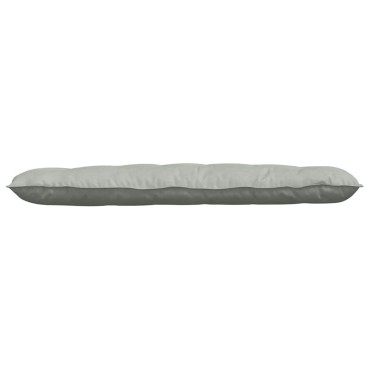 vidaXL Μαξιλάρι Πλάτης Ανοιχτό γκρι 160 x 50 cm Υφασμάτινο Κορντουρά