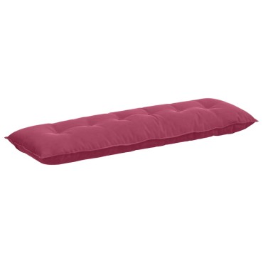vidaXL Μαξιλάρι Πλάτης Κόκκινο 160 x 50 cm Υφασμάτινο Κορντουρά