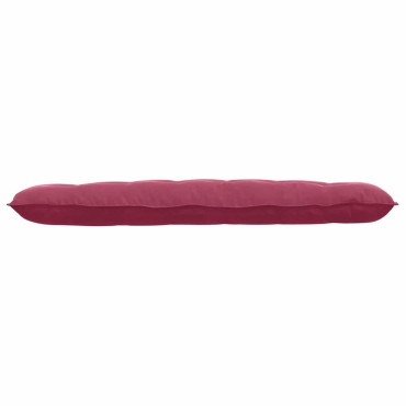 vidaXL Μαξιλάρι Πλάτης Κόκκινο 160 x 50 cm Υφασμάτινο Κορντουρά