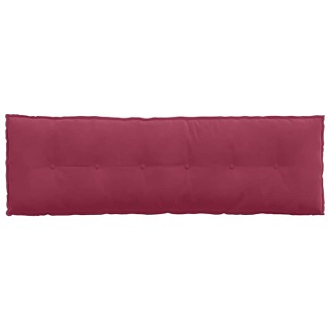 vidaXL Μαξιλάρι Πλάτης Κόκκινο 160 x 50 cm Υφασμάτινο Κορντουρά