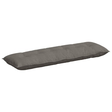 vidaXL Μαξιλάρι Πλάτης Ανοιχτό γκρι 160 x 50 cm Υφασμάτινο Κορντουρά