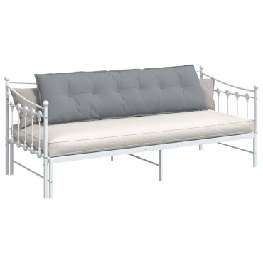 vidaXL Μαξιλάρι Πλάτης Ανοιχτό γκρι 180 x 19 x 50 εκ ύφασμα