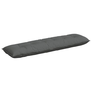 vidaXL Μαξιλάρι Πλάτης Σκούρο Γκρι 180 x 19 x 50 εκ ύφασμα