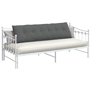vidaXL Μαξιλάρι Πλάτης Σκούρο Γκρι 180 x 19 x 50 εκ ύφασμα