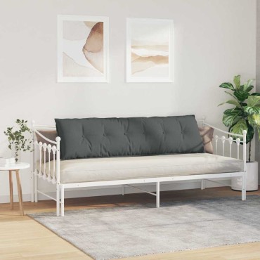 vidaXL Μαξιλάρι Πλάτης Σκούρο Γκρι 180 x 19 x 50 εκ ύφασμα
