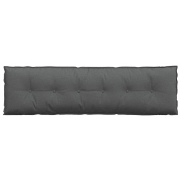 vidaXL Μαξιλάρι Πλάτης Σκούρο Γκρι 180 x 19 x 50 εκ ύφασμα