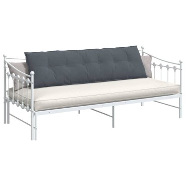 vidaXL Μαξιλάρι Πλάτης Σκούρο Γκρι 180 x 50 εκ. Υφασμάτινο Κορντουρά