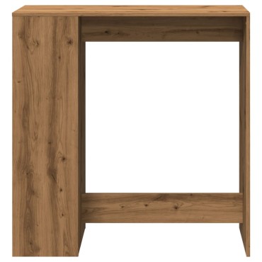 vidaXL Τραπέζι Μπαρ με Ράγες Δρυς 101x40x103,5cm Επεξεργ. Ξύλο 1 τεμ.