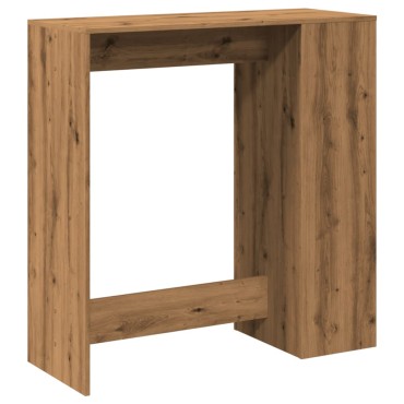 vidaXL Τραπέζι Μπαρ με Ράγες Δρυς 101x40x103,5cm Επεξεργ. Ξύλο 1 τεμ.