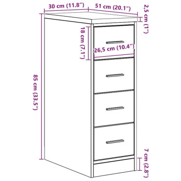 vidaXL ντουλάπι αποθήκευσης γκαράζ Λευκό 30x51x85 εκ μασίφ ξύλο πεύκο