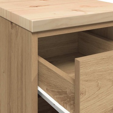 vidaXL ντουλάπι αποθήκευσης γκαράζ 30x51x85 εκ μασίφ ξύλο πεύκο