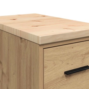 vidaXL ντουλάπι αποθήκευσης γκαράζ 30x51x85 εκ μασίφ ξύλο πεύκο
