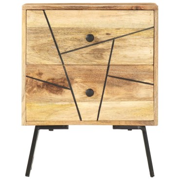 vidaXL Κομοδίνο 40x30x50cm από Μασίφ Ξύλο Μάνγκο 1 τεμ.