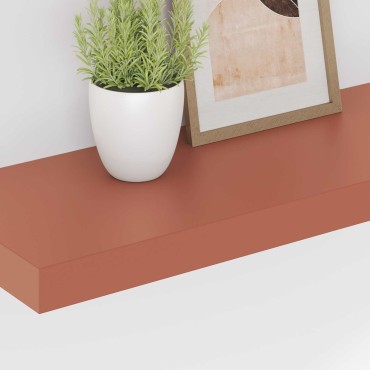 vidaXL Ράφι Τοίχου 4 τεμ. Κόκκινο 60x23,5x3,8cm