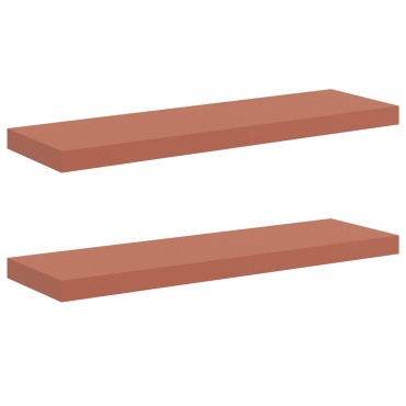 vidaXL Ράφι Τοίχου Επιτοίχιο 2 τεμ. Κόκκινο 90x23,5x3,8cm